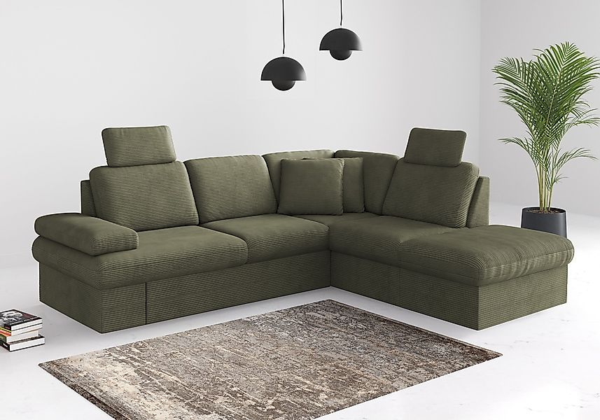 sit&more Ecksofa "Moreno", mit Armteilverstellung,wahlweise mit Bettfunktio günstig online kaufen