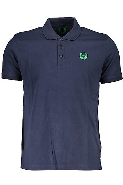 GIAN MARCO VENTURI Poloshirt Herren Kurzarm-Poloshirt Blau mit Stickerei un günstig online kaufen