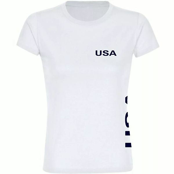multifanshop T-Shirt Damen USA - Brust & Seite - Frauen günstig online kaufen