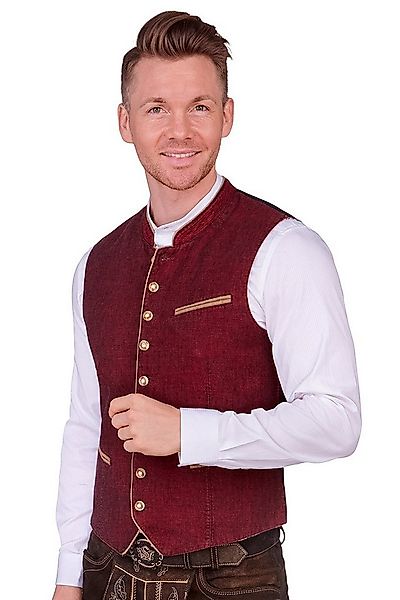 Maddox Trachtenweste Leinenweste - OLIVER - marine, weinrot günstig online kaufen