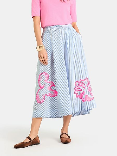 Lieblingsstück Midirock "FrankaL" mit gestickten Details, Elastikbund günstig online kaufen