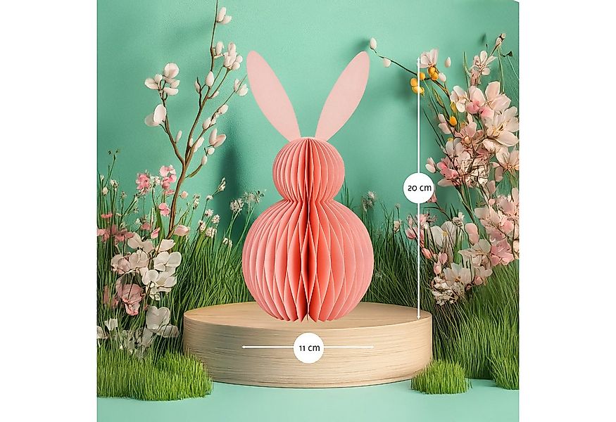 matches21 HOME & HOBBY Dekofigur Osterdeko Osterhasen zum Hinstellen rosa 2 günstig online kaufen