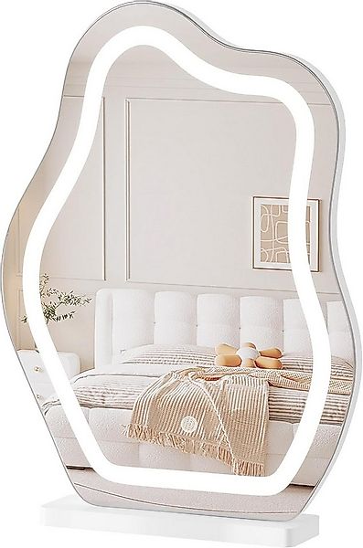 Woltu Schminkspiegel, mit Beleuchtung, 3 Farbtemperaturen, Tischspiegel Wol günstig online kaufen