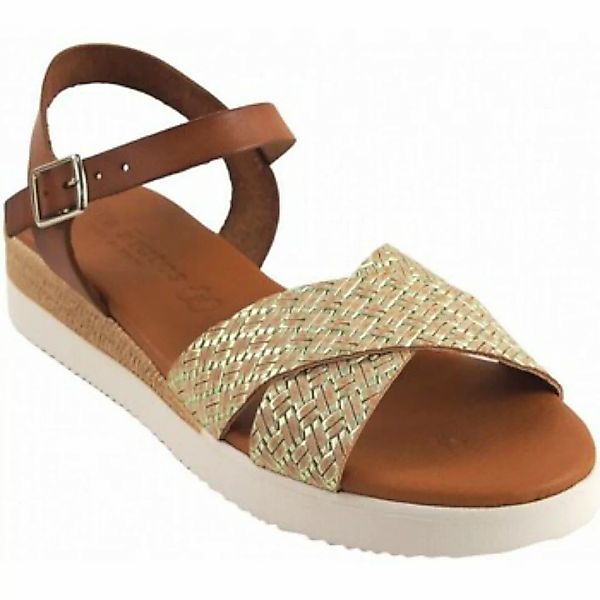 Eva Frutos  Schuhe 4278 goldene Damensandale günstig online kaufen