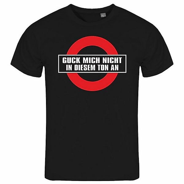 deinshirt Print-Shirt Herren T-Shirt Guck mich nicht in diesem Ton an Funsh günstig online kaufen