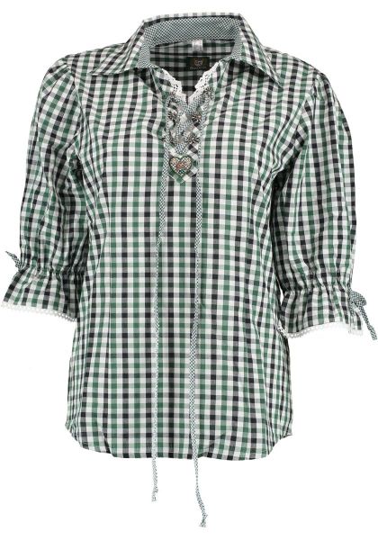 OS Trachten Trachtenbluse Paruvo Tailliert, Liegekragen, günstig online kaufen