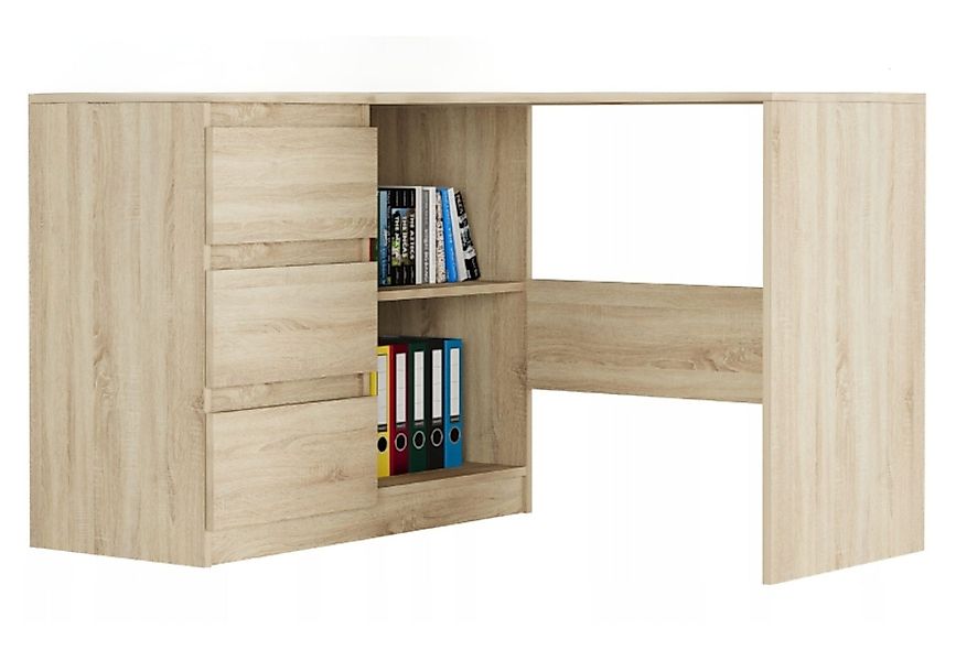 Home Collective Eckschreibtisch mit 3 Schubladen günstig online kaufen