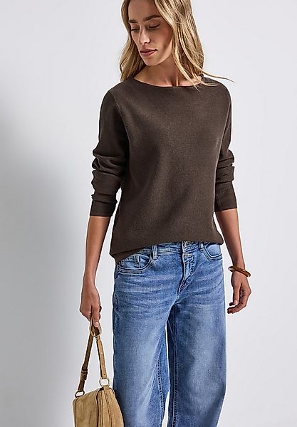 STREET ONE Strickpullover mit U-Boot-Ausschnitt günstig online kaufen