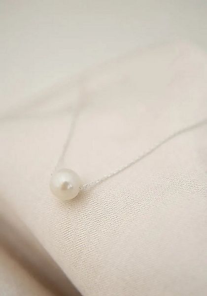 Einzelstück Charm-Kette Pearl Kette 925 Sterling Silber günstig online kaufen