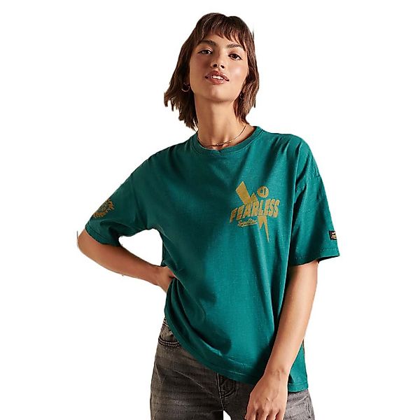 Superdry Boho And Rock Kurzarm T-shirt S Dark Forest Green günstig online kaufen