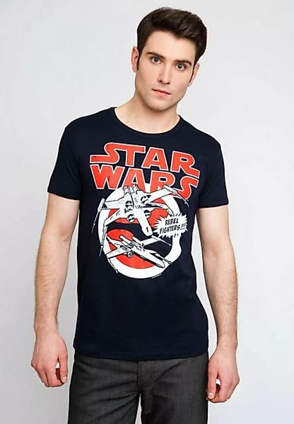 LOGOSHIRT T-Shirt Star Wars X-Wings mit großem Retro-Print günstig online kaufen