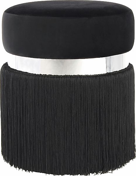 Kayoom Sitzhocker "Hocker Rebecca 925, Sitzpouf in runder Form,mit samtigem günstig online kaufen