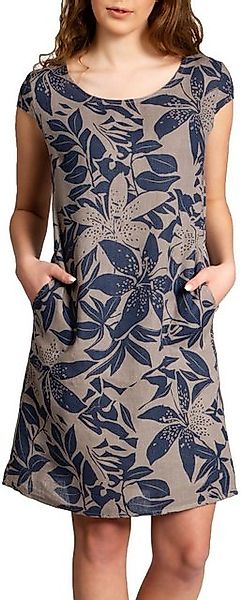 Caspar Sommerkleid SKL026 knielanges elegantes Damen Sommer Leinenkleid Luf günstig online kaufen