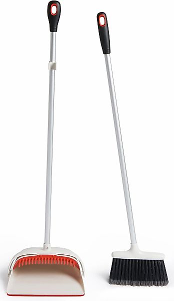 OXO Good Grips Kehrgarnitur aus Kunststoff Schaufel-und-Besen-Set mit lange günstig online kaufen