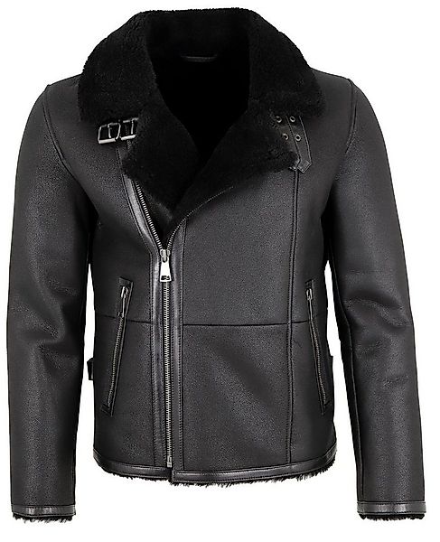 Jilani Lederjacke Aviator #KJ Jilani - Herren Lammfelljacke Lederjacke schw günstig online kaufen