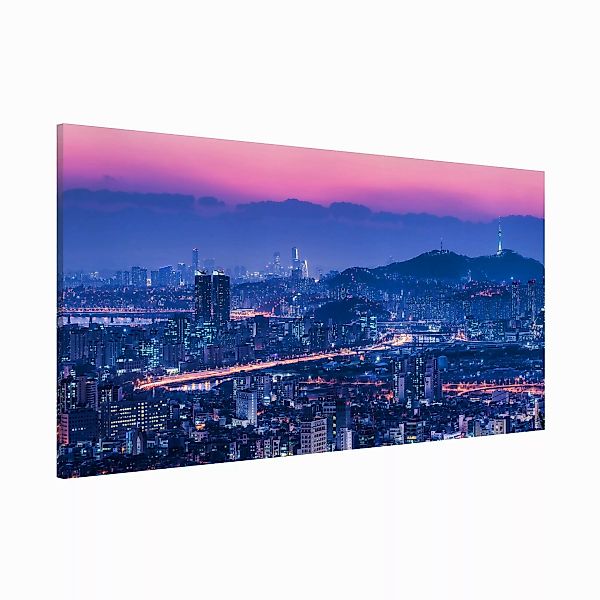 Magnettafel Skyline von Seoul günstig online kaufen