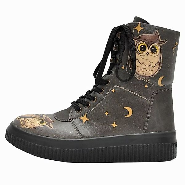 DOGO Schnürboots "Future High Top Boots Owl Family Damen Stiefeletten", Han günstig online kaufen