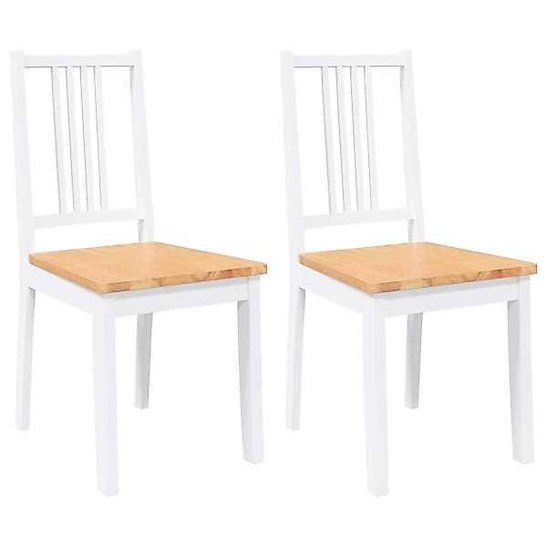 vidaXL Esszimmerstuhl Esszimmerstühle 2 Stk. Weiß günstig online kaufen