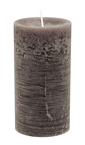 ZauberDeko Rustic-Kerze Rustic Stumpenkerze Braun Adventskranz günstig online kaufen