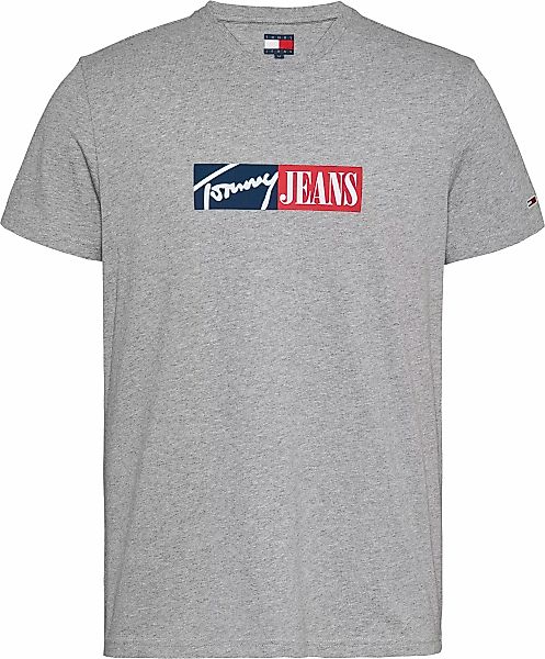 Tommy Jeans T-Shirt "TJM SLIM ENTRY GRAPHIC TEE EXT", mit Logo auf der Brus günstig online kaufen