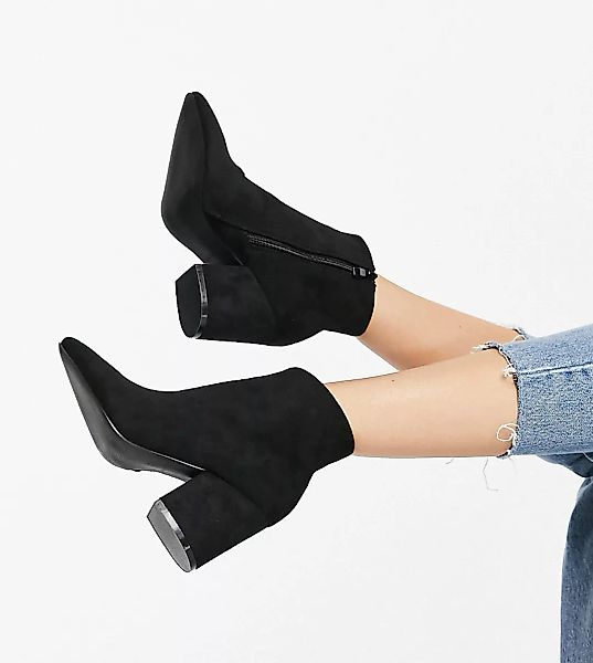 RAID Wide Fit – Kola – Ankle-Boots in Schwarz günstig online kaufen