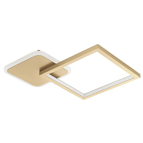 LED-Deckenlampe Gafares, gold, Alu, 33 cm Fernbedienung CCT günstig online kaufen