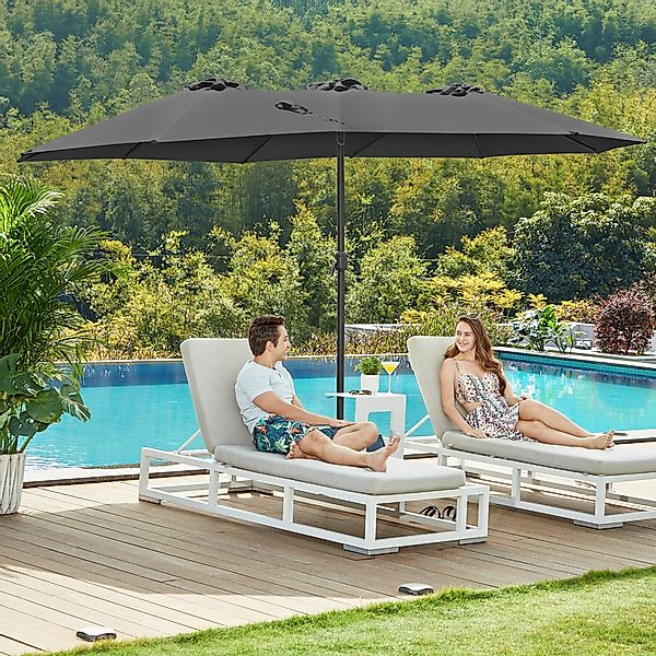 SONGMICS Sonnenschirm, LxB: 460x270 cm, extra günstig online kaufen