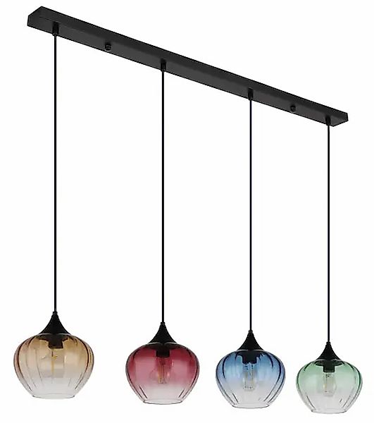 GLOBO LIGHTING Pendelleuchte »SANDER« E27 1 Stk. Gläser, Hängelampe, Wohnzi günstig online kaufen