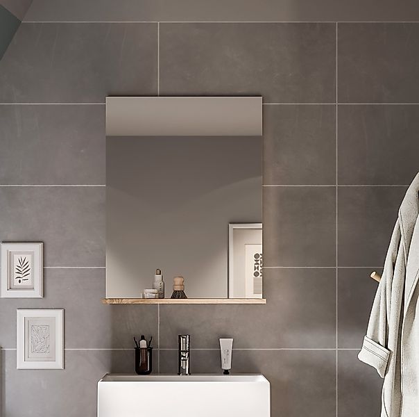 INOSIGN Badspiegel "SIENA, Breite 60cm, 1 Ablageboden, hochwertiges Spiegel günstig online kaufen