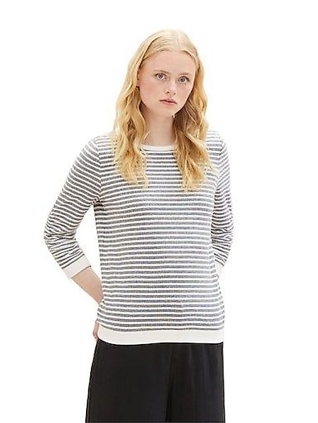 TOM TAILOR Denim Sweatshirt mit strukturierten günstig online kaufen