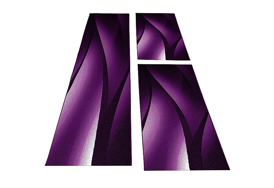 Carpettex Kurzflor-Bettumrandung Ombre Design, Höhe 6 mm, (Bett-Set, 3-tlg. günstig online kaufen