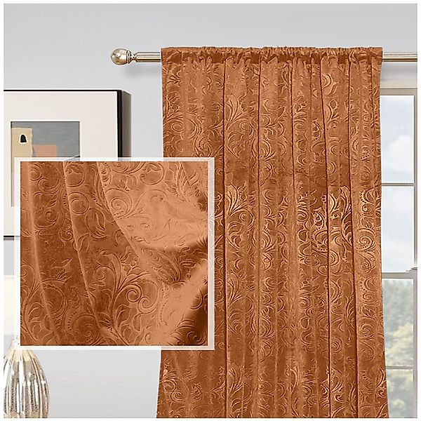 Jibenhome Verdunkelungsvorhang Samt Gardine 2er-Set, Blickdicht günstig online kaufen