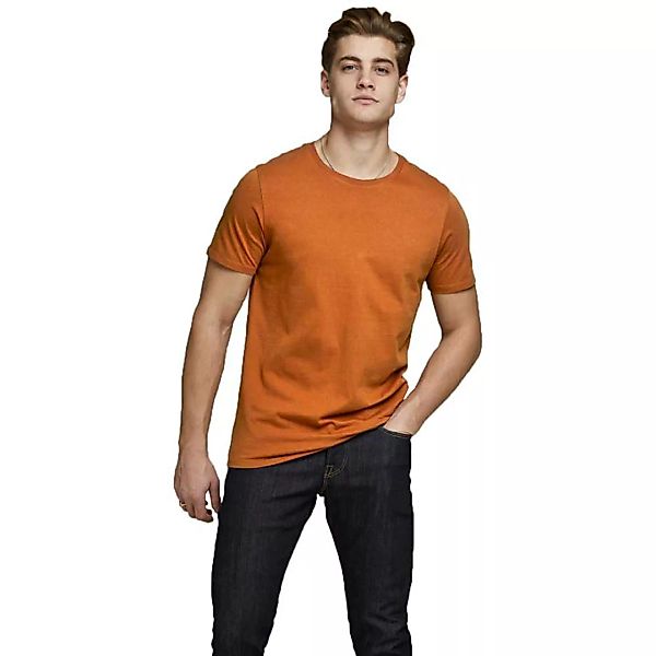 Jack & Jones Organic Basic O-neck Kurzärmeliges T-shirt 2XL Umber / Detail günstig online kaufen