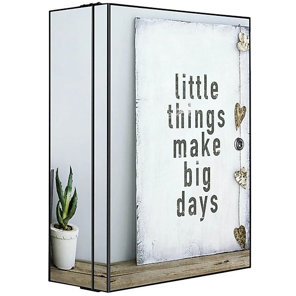 Banjado XXL Medizinschrank Abschliessbar 35x46x15cm Arzneischrank Anthrazit günstig online kaufen