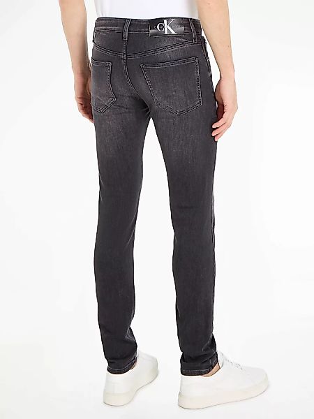 Calvin Klein Jeans Skinny-fit-Jeans SKINNY mit Leder-Badge günstig online kaufen