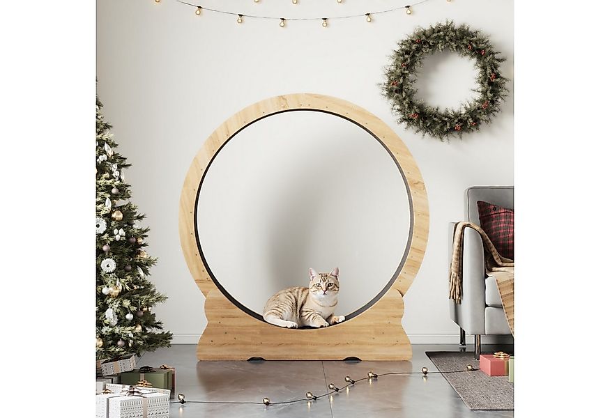 Mondeer Tier-Intelligenzspielzeug Katzenlaufrad, MDF, Leises Scrollrad und günstig online kaufen