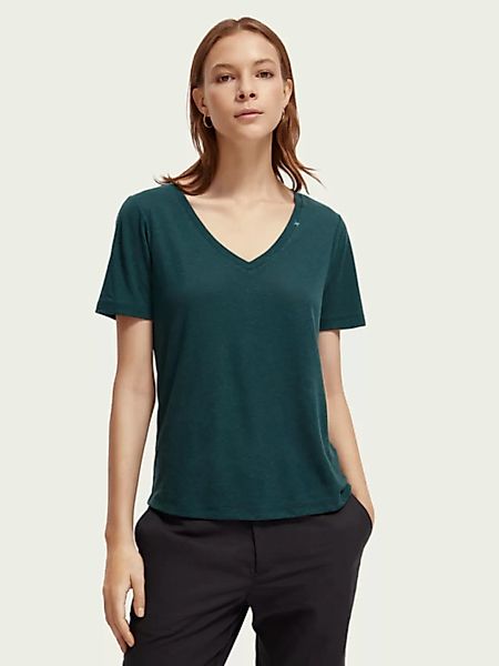 Regular fit V-neck T-shirt günstig online kaufen