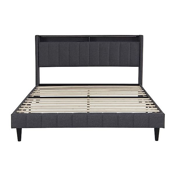 Furnishings Home Polsterbett Stauraumbett Doppelbett, LED + Ladefunktion (6 günstig online kaufen