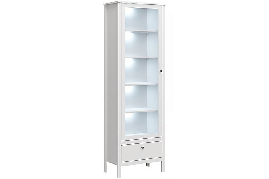 KONSIMO® Glasvitrine FARGE Standvitrinen Vitrine Metallkugelgriffe, günstig online kaufen
