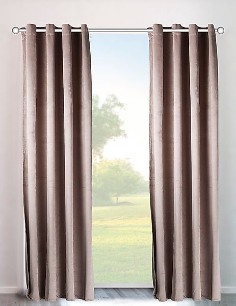 my home Vorhang Velvet Uni, Ösen günstig online kaufen
