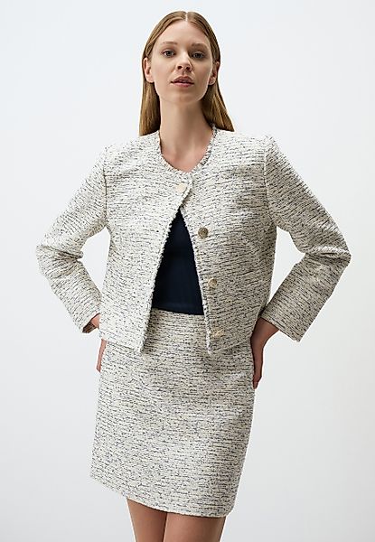Jimmy Key Bouclèjacke Strukturiert Bouclé Knöpfe günstig online kaufen