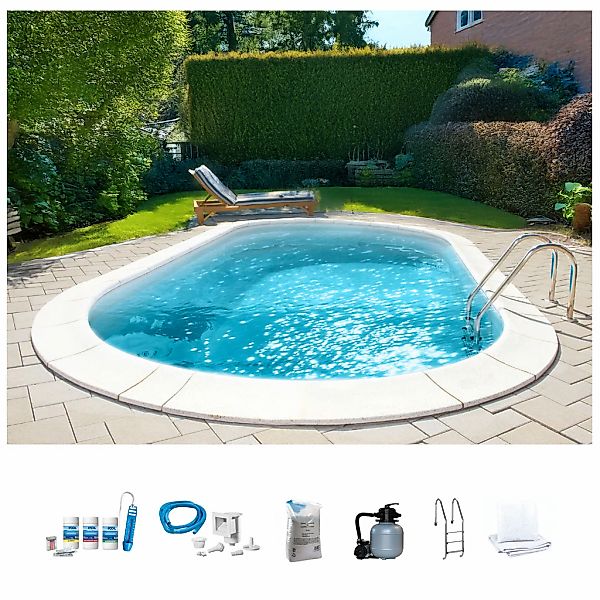 my POOL BWT Ovalpool "PREMIUM mit sandfarbener Innenfolie" Höhe 120 cm, in günstig online kaufen