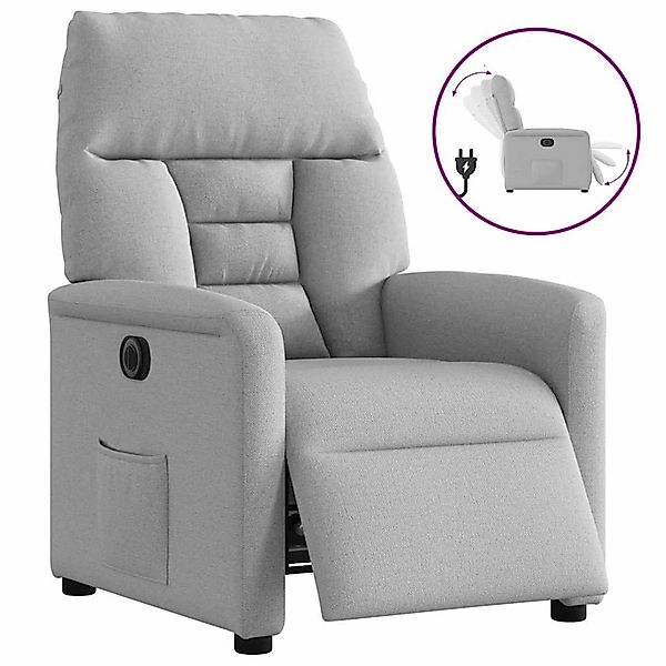 vidaXL Relaxsessel Elektrisch Wolkengrau Stoff 3303021 günstig online kaufen