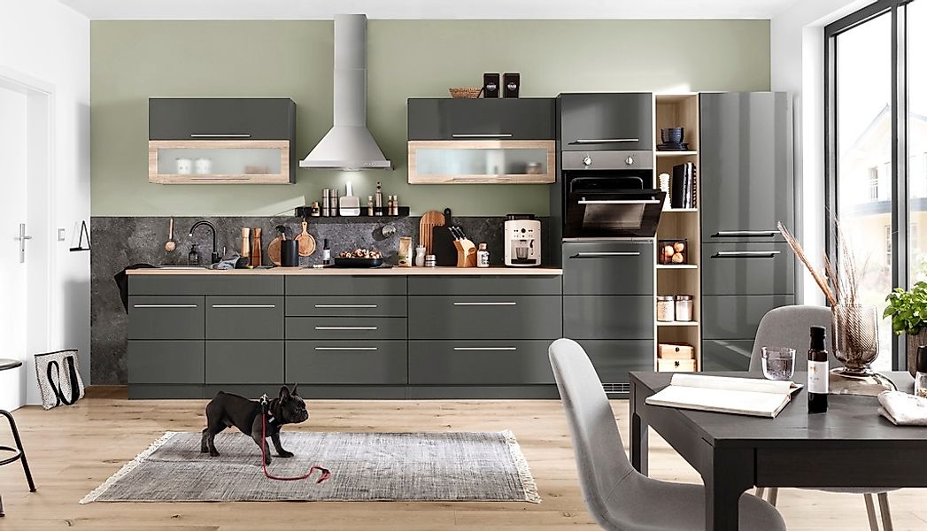 KOCHSTATION Küchenzeile »KS-Wien« Breite 430 cm, wahlweise mit E-Geräten un günstig online kaufen