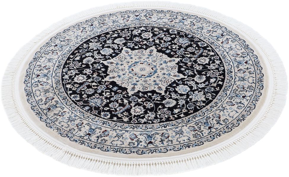 carpetfine Teppich "Nain Diane" rund 8 mm Höhe Kurzflorteppich, Orient Look günstig online kaufen