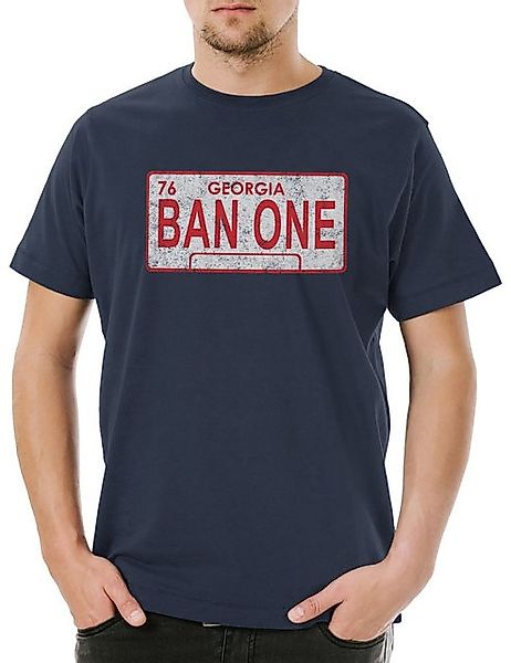 Urban Backwoods Print-Shirt Ban One Sign License Plate Herren T-Shirt Smoke günstig online kaufen