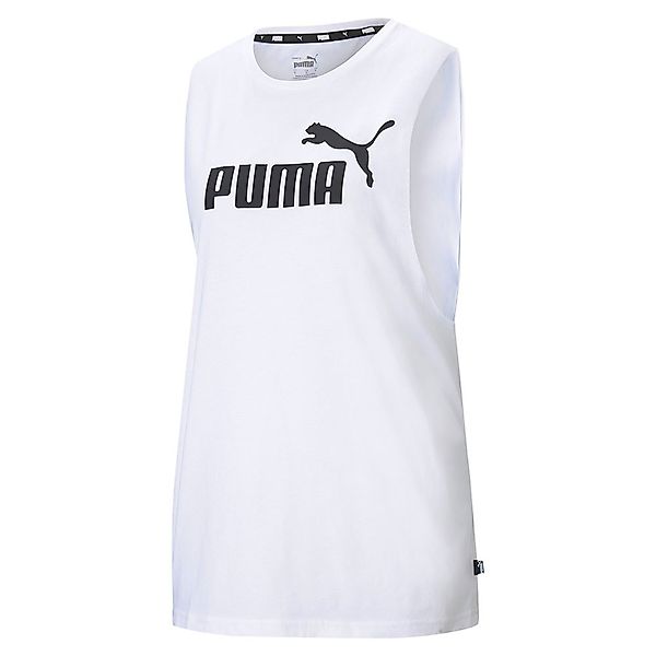 Puma Essential Cut Off Logo Ärmelloses T-shirt S Puma White günstig online kaufen