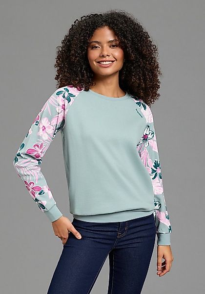 KangaROOS Sweatshirt Ärmel mit Blumendruck günstig online kaufen