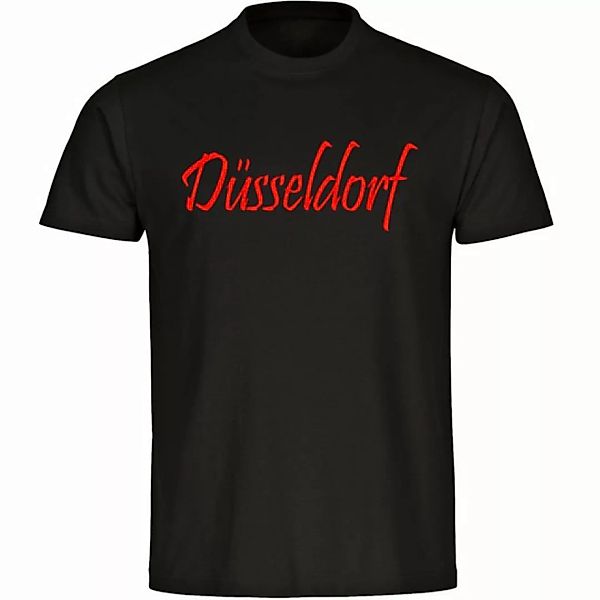 multifanshop T-Shirt Herren Düsseldorf - Schriftzug - Männer günstig online kaufen