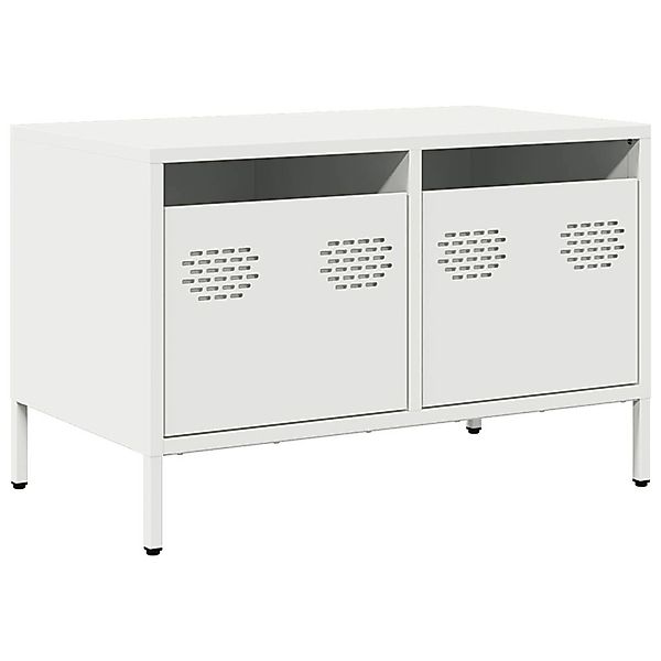 vidaXL TV-Schrank Weiß 68x39x43,5 cm Kaltgewalzter Stahl 851237 günstig online kaufen